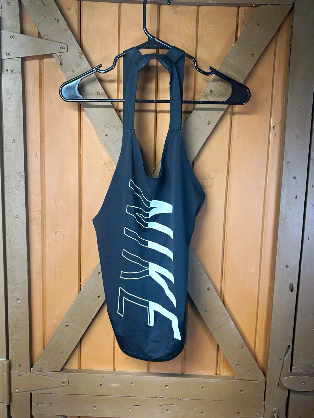 Nike Dri-FIT Women Moisture Wicking Racerback Tank Scoop Neck Black S